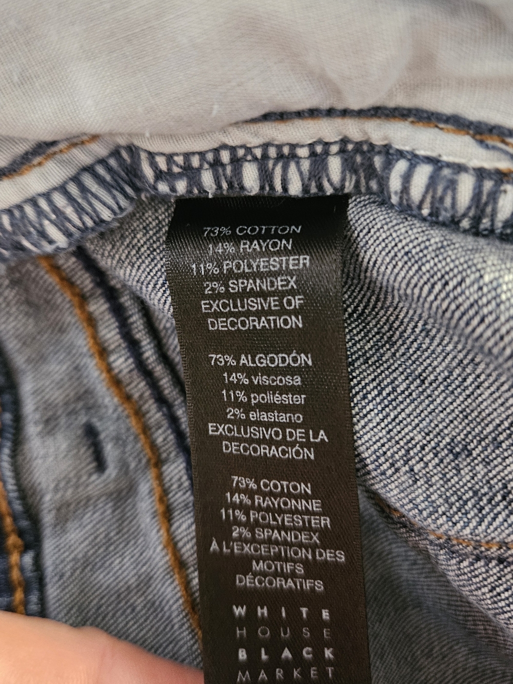 WHBM Women’s Jeans with Floral Embroidery Size 8 - Picture 2 of 10